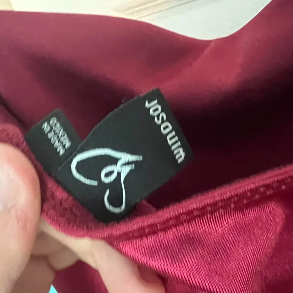 Windsor Women's Red and Burgundy Dress - Picture 3 of 3